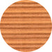 Round Machine Washable Oriental Orange Modern Area Rugs, wshabs289org