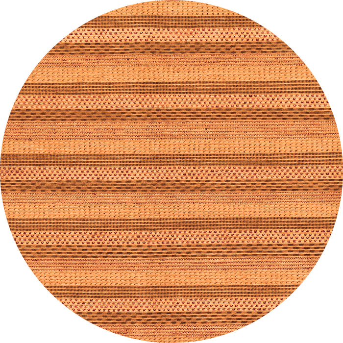 Round Oriental Orange Modern Rug, abs289org