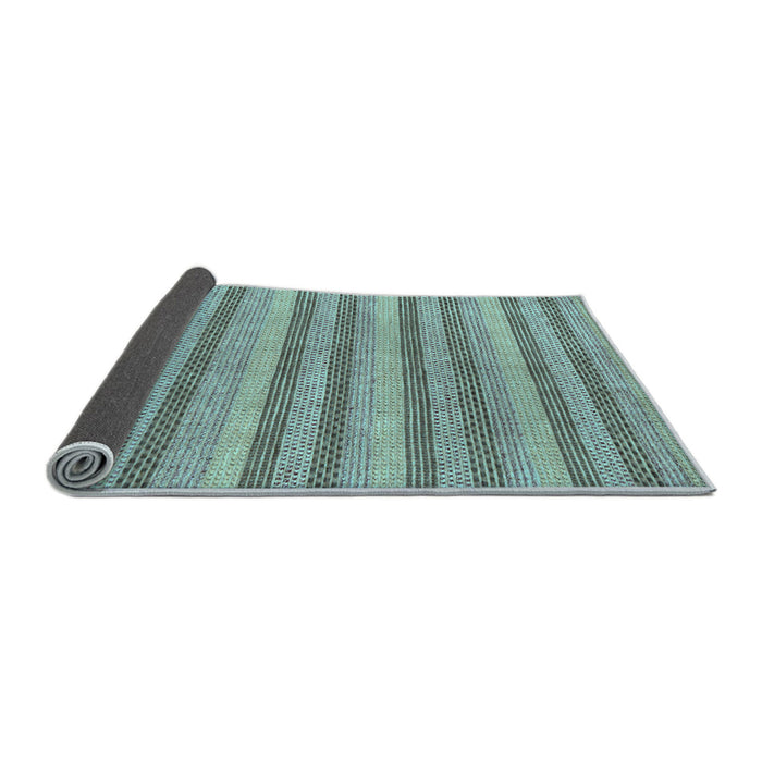 Sideview of Oriental Light Blue Modern Rug, abs289lblu