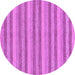 Round Oriental Purple Modern Rug, abs289pur