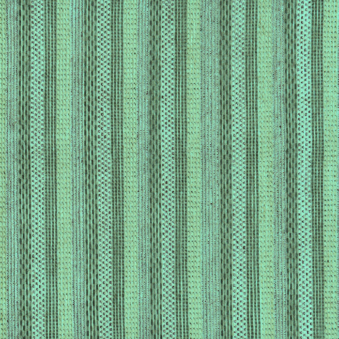 Square Machine Washable Oriental Turquoise Modern Area Rugs, wshabs289turq