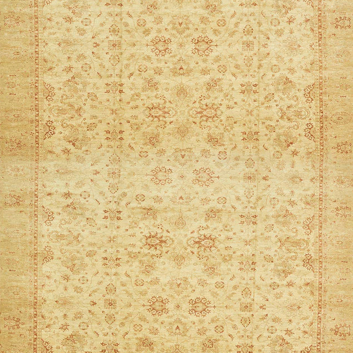 Abstract Chrome Gold Yellow Oriental Rug, abs28