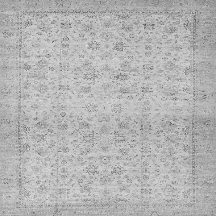Square Oriental Gray Traditional Rug, abs28gry