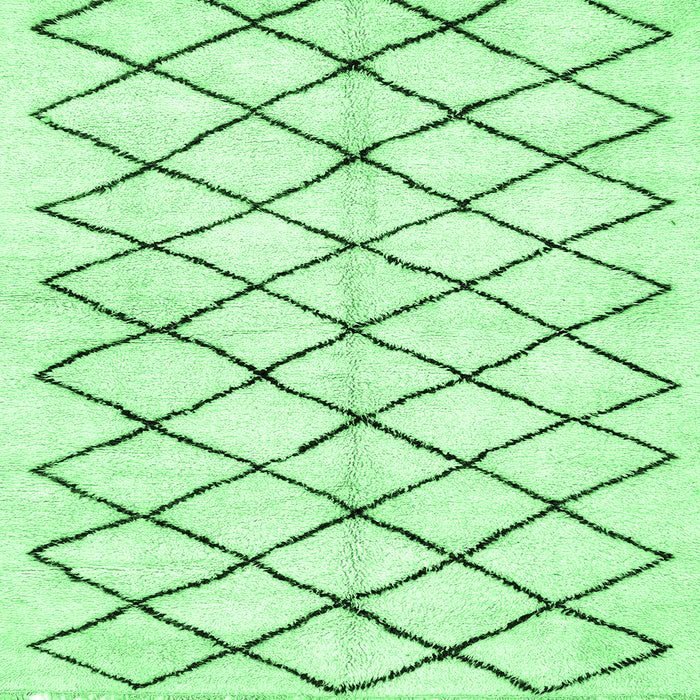 Square Machine Washable Solid Emerald Green Modern Area Rugs, wshabs2900emgrn