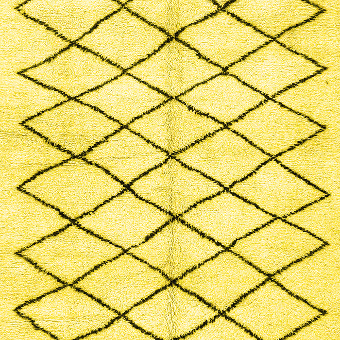 Solid Yellow Modern Rug, abs2900yw