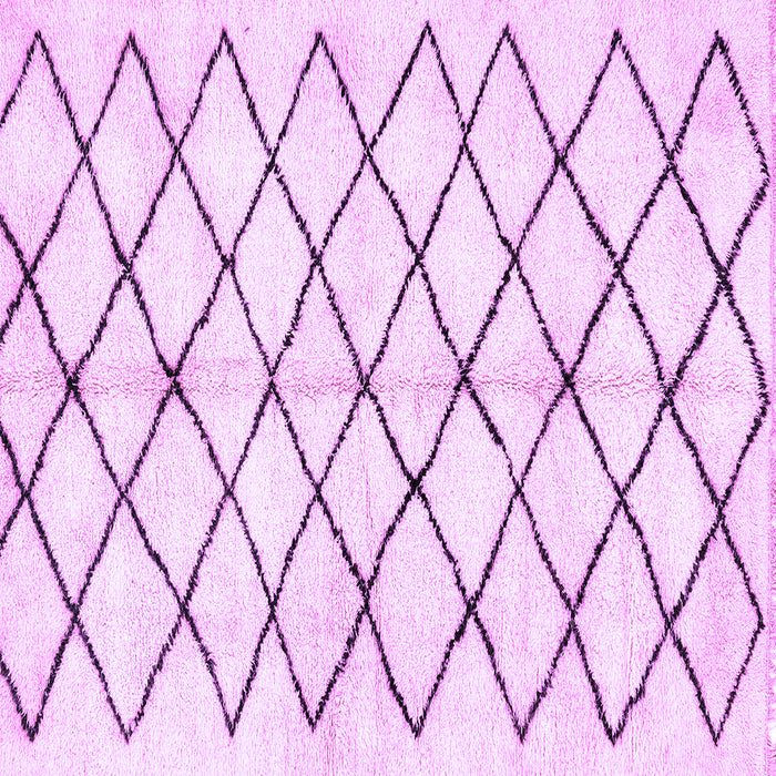 Square Solid Purple Modern Rug, abs2900pur