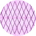 Round Solid Purple Modern Rug, abs2900pur