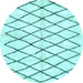 Round Solid Light Blue Modern Rug, abs2900lblu