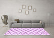 Machine Washable Solid Purple Modern Area Rugs in a Living Room, wshabs2900pur