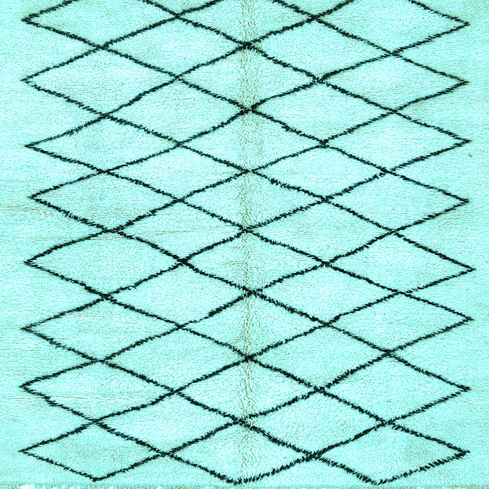 Square Machine Washable Solid Light Blue Modern Rug, wshabs2900lblu