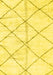 Solid Yellow Modern Rug, abs2901yw