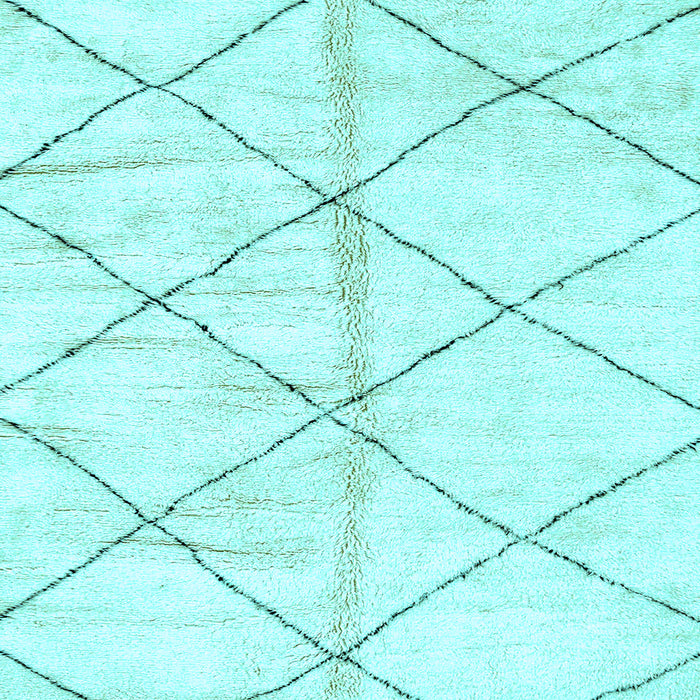 Square Machine Washable Solid Light Blue Modern Rug, wshabs2901lblu