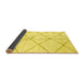 Sideview of Solid Yellow Modern Rug, abs2901yw