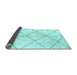 Sideview of Solid Light Blue Modern Rug, abs2901lblu