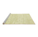 Sideview of Machine Washable Abstract Brown Gold Rug, wshabs2902