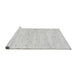 Sideview of Machine Washable Solid Gray Modern Rug, wshabs2902gry