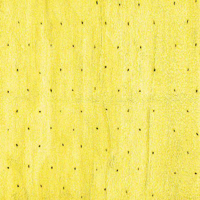 Square Machine Washable Solid Yellow Modern Rug, wshabs2902yw