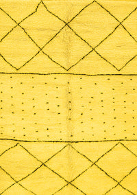 Solid Yellow Modern Rug, abs2903yw