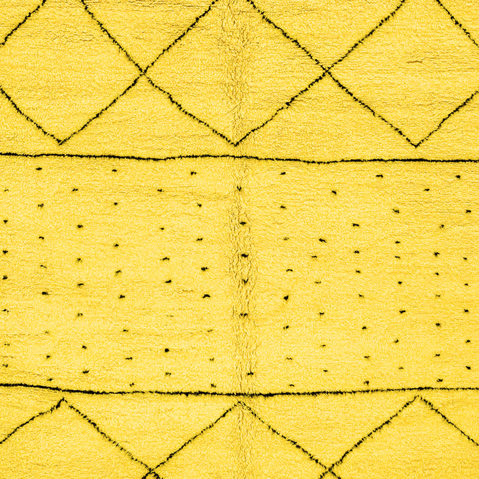 Solid Yellow Modern Rug, abs2903yw