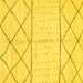 Square Solid Yellow Modern Rug, abs2903yw