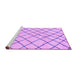 Sideview of Machine Washable Solid Purple Modern Area Rugs, wshabs2904pur