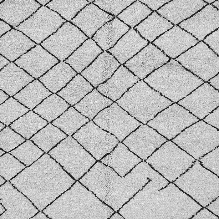 Square Solid Gray Modern Rug, abs2904gry