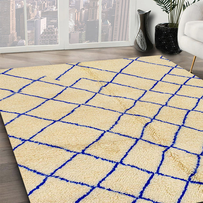 Machine Washable Abstract Sun Yellow Rug in a Family Room, wshabs2904