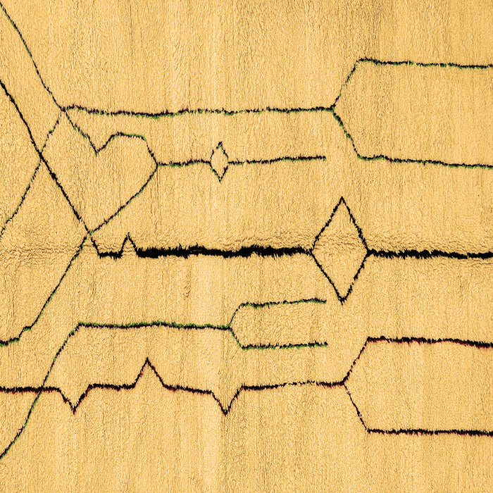 Square Solid Brown Modern Rug, abs2905brn