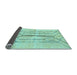 Sideview of Solid Light Blue Modern Rug, abs2905lblu