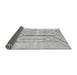 Sideview of Solid Gray Modern Rug, abs2905gry