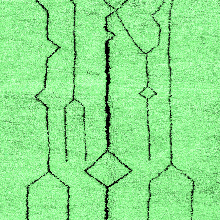 Machine Washable Solid Emerald Green Modern Area Rugs, wshabs2905emgrn