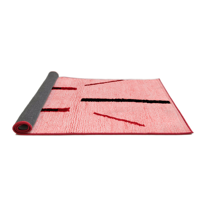 Solid Red Modern Area Rugs