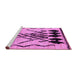 Sideview of Machine Washable Abstract Purple Modern Area Rugs, wshabs2907pur