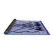 Sideview of Abstract Blue Modern Rug, abs2907blu