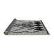 Sideview of Abstract Gray Modern Rug, abs2907gry