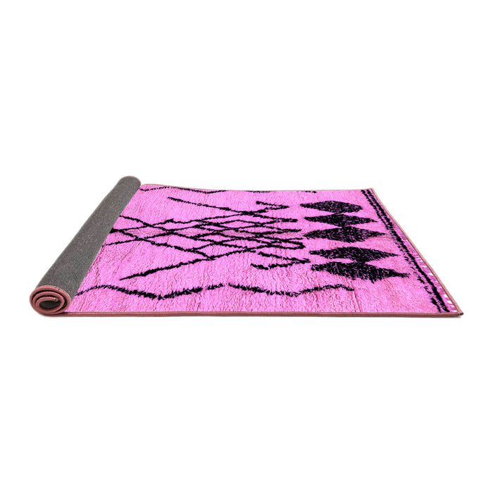 Sideview of Abstract Purple Modern Rug, abs2907pur