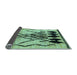 Sideview of Abstract Light Blue Modern Rug, abs2907lblu