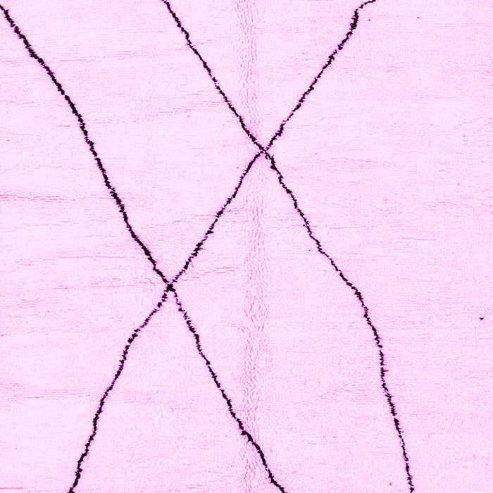 Machine Washable Solid Pink Modern Rug, wshabs2908pnk