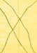 Machine Washable Solid Yellow Modern Rug, wshabs2908yw