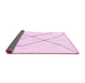 Sideview of Solid Pink Modern Rug, abs2908pnk