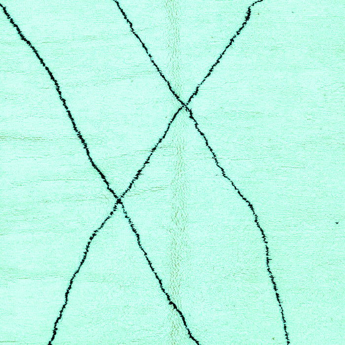 Solid Turquoise Modern Rug, abs2908turq