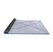 Sideview of Solid Blue Modern Rug, abs2908blu