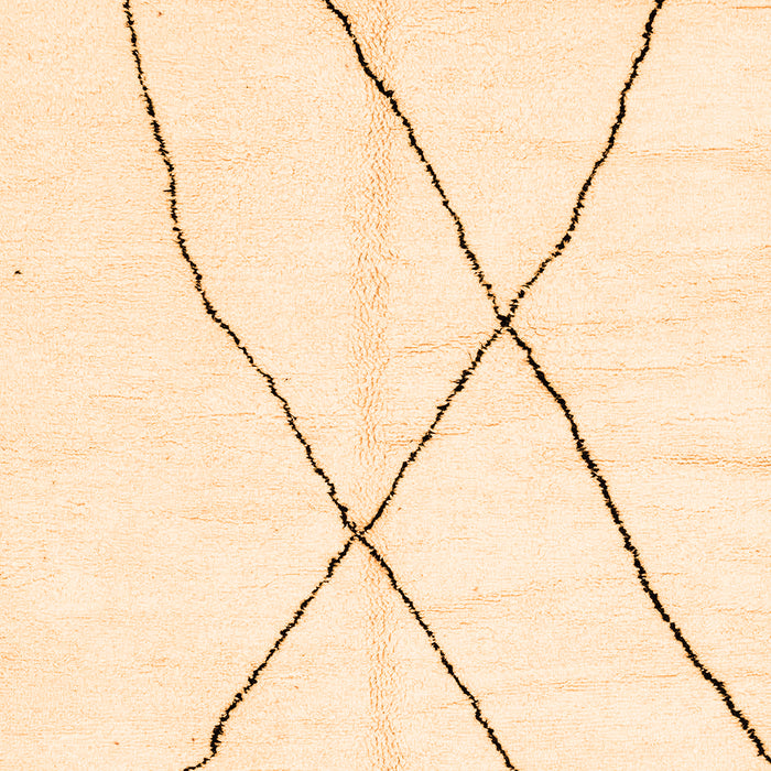 Solid Orange Modern Rug, abs2908org