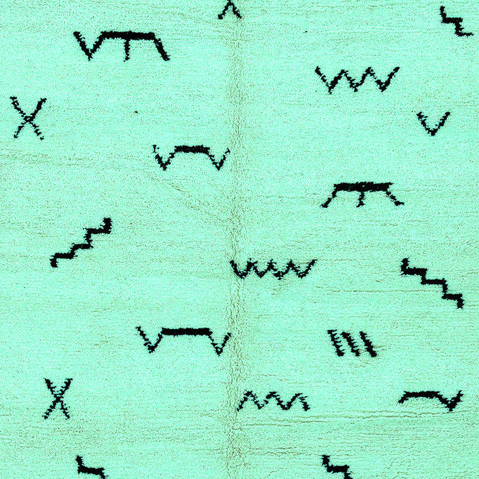 Solid Turquoise Modern Rug, abs2909turq