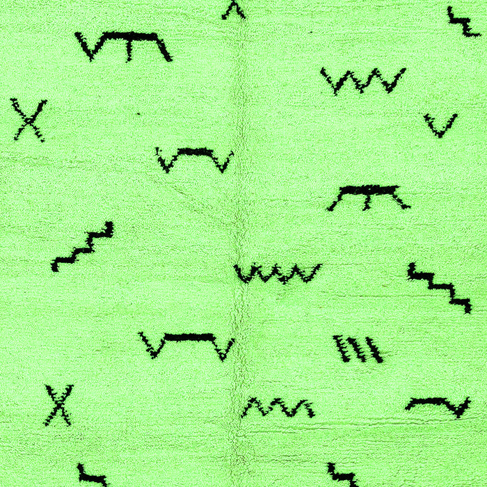 Solid Green Modern Rug, abs2909grn