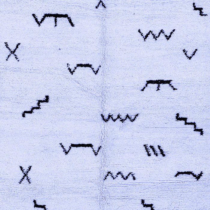 Solid Blue Modern Rug, abs2909blu