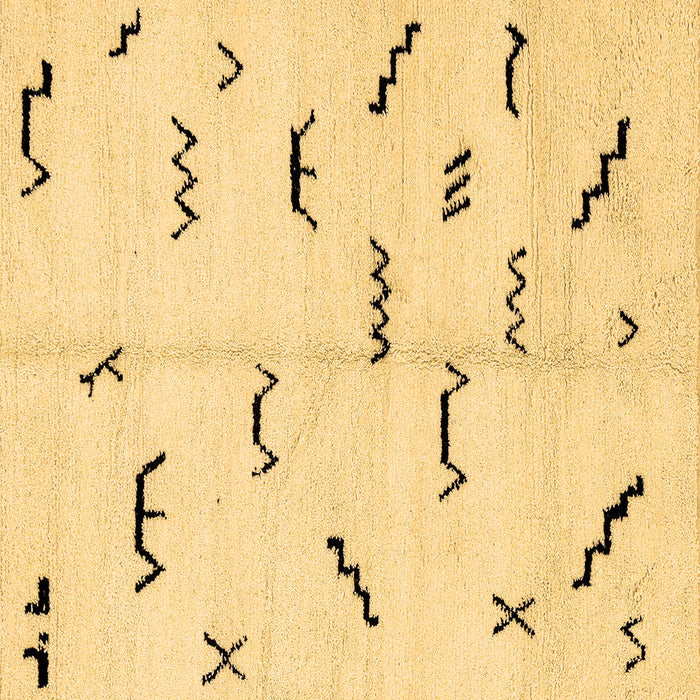 Square Solid Brown Modern Rug, abs2909brn