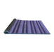 Sideview of Oriental Blue Modern Rug, abs290blu