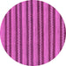 Round Machine Washable Oriental Purple Modern Area Rugs, wshabs290pur