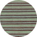 Round Oriental Light Blue Modern Rug, abs290lblu